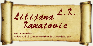 Lilijana Kamatović vizit kartica